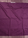 Chanderi fancy saree with allover zari motifs & zari border with zari pallu and attached self blouse