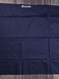 Chanderi fancy saree with allover zari motifs & zari border with zari pallu and attached self blouse