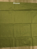 Chanderi fancy saree with allover zari motifs & zari border with zari pallu and attached self blouse