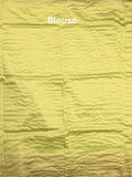 Chanderi fancy saree light pista green color allover plain & zari border with zari pallu and tissue blouse