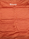 Chanderi fancy saree coral pink color allover plain & zari border with zari pallu and tissue blouse