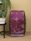 Mangalagiri fancy saree for women | pink | printed | zari border | party wear