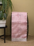 Mangalagiri fancy saree for women | pink | printed | zari border | party wear