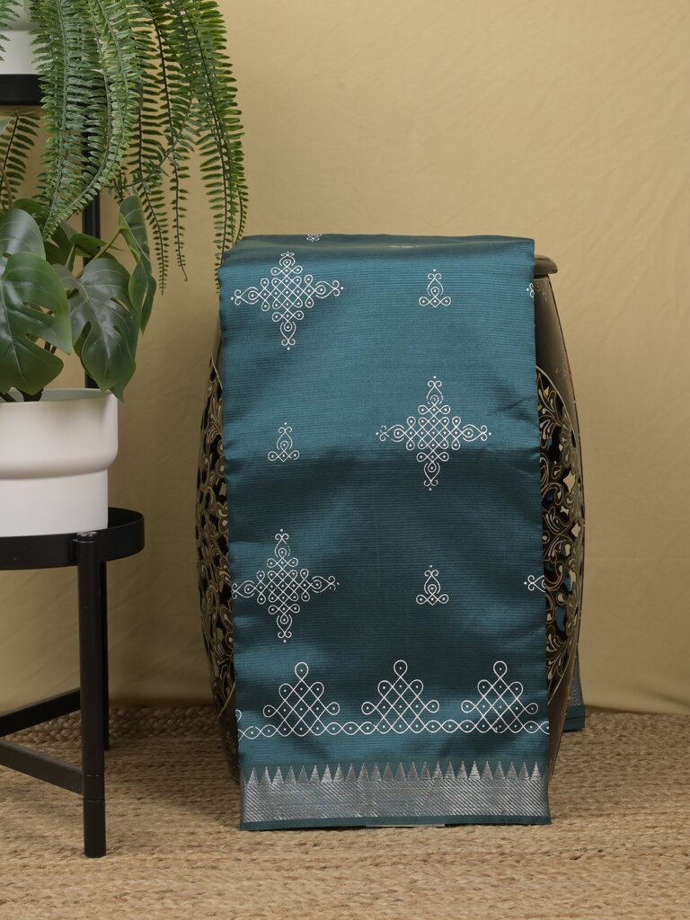 Mangalagiri fancy saree for women | pink | printed | zari border | party wear