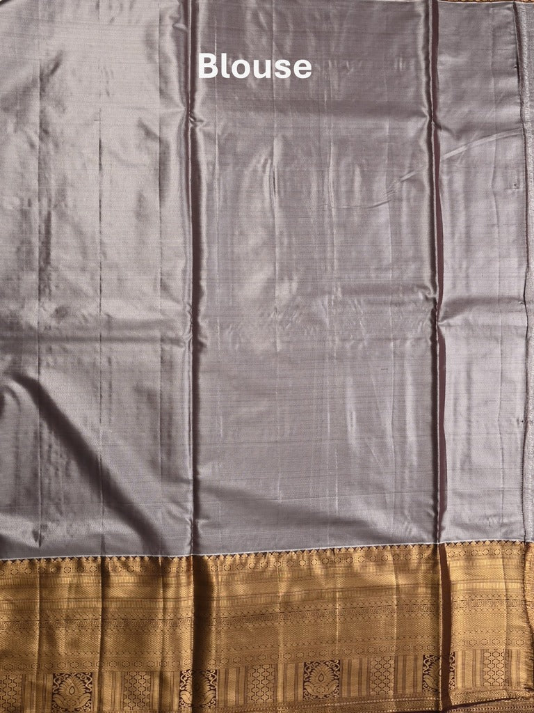 Kanchi tissue pattu saree baby pink color allover zari weaves & kanchi border with rich pallu and contrast tissue blouse