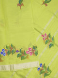 Mangalagiri fancy saree for women | black | printed | zari border | party wear