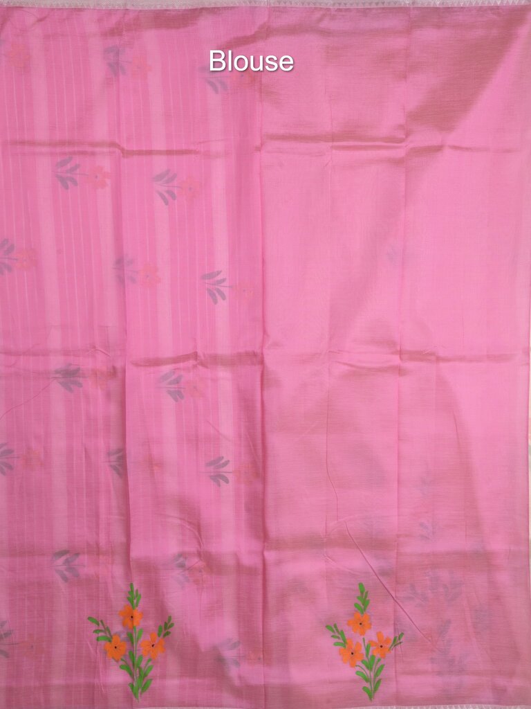 Mangalagiri fancy saree for women | black | printed | zari border | party wear