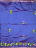 Mangalagiri fancy saree for women | black | printed | zari border | party wear