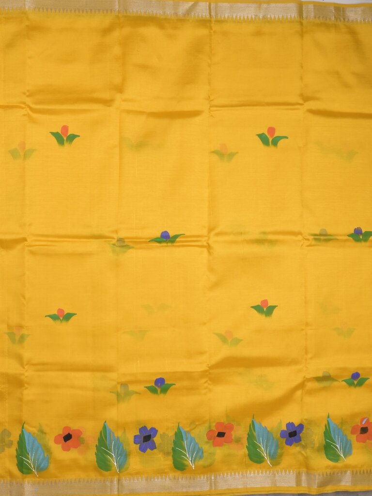 Mangalagiri fancy saree for women | black | printed | zari border | party wear