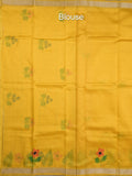 Mangalagiri fancy saree for women | black | printed | zari border | party wear