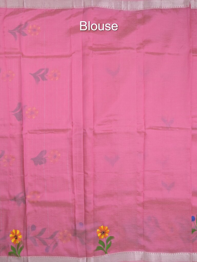 Mangalagiri fancy saree for women | black | printed | zari border | party wear