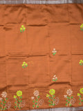 Mangalagiri fancy saree for women | black | printed | zari border | party wear