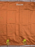 Mangalagiri fancy saree for women | black | printed | zari border | party wear