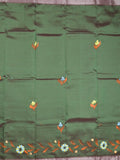 Mangalagiri fancy saree for women | black | printed | zari border | party wear
