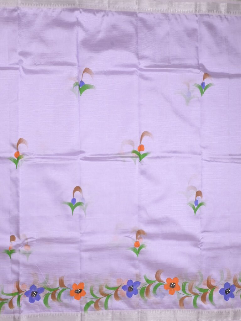Mangalagiri fancy saree for women | black | printed | zari border | party wear