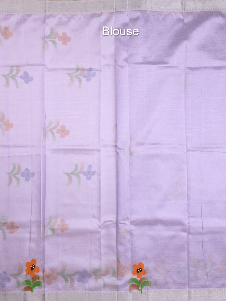 Mangalagiri fancy saree for women | black | printed | zari border | party wear