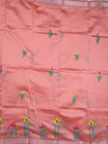 Mangalagiri fancy saree for women | black | printed | zari border | party wear