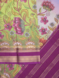 Binny crape fancy saree for women | off white | zari border | party wear