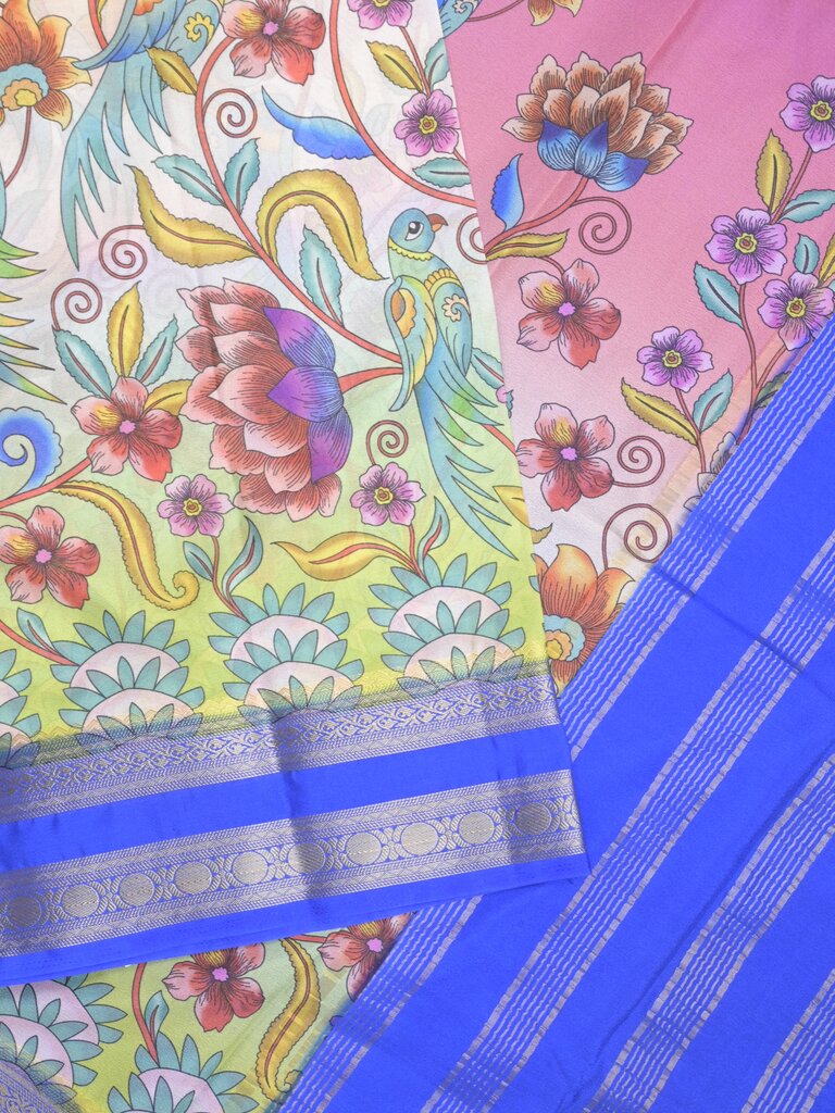 Binny crape fancy saree for women | off white | zari border | party wear