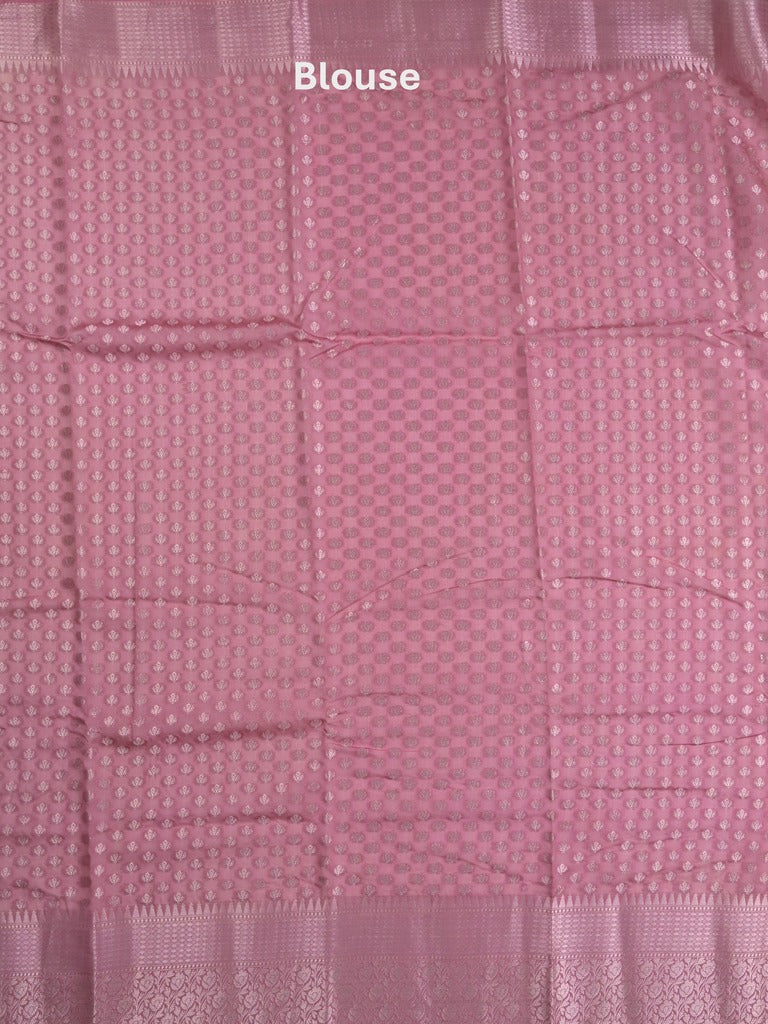 Raw mango fancy saree pastel yellow color allover zari weaves & zari border with brocade pallu and plain blouse