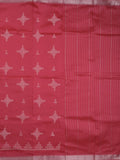 Mangalagiri fancy saree for women | pink | printed | zari border | party wear