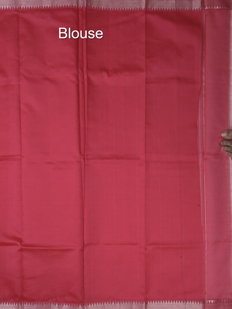 Mangalagiri fancy saree for women | pink | printed | zari border | party wear