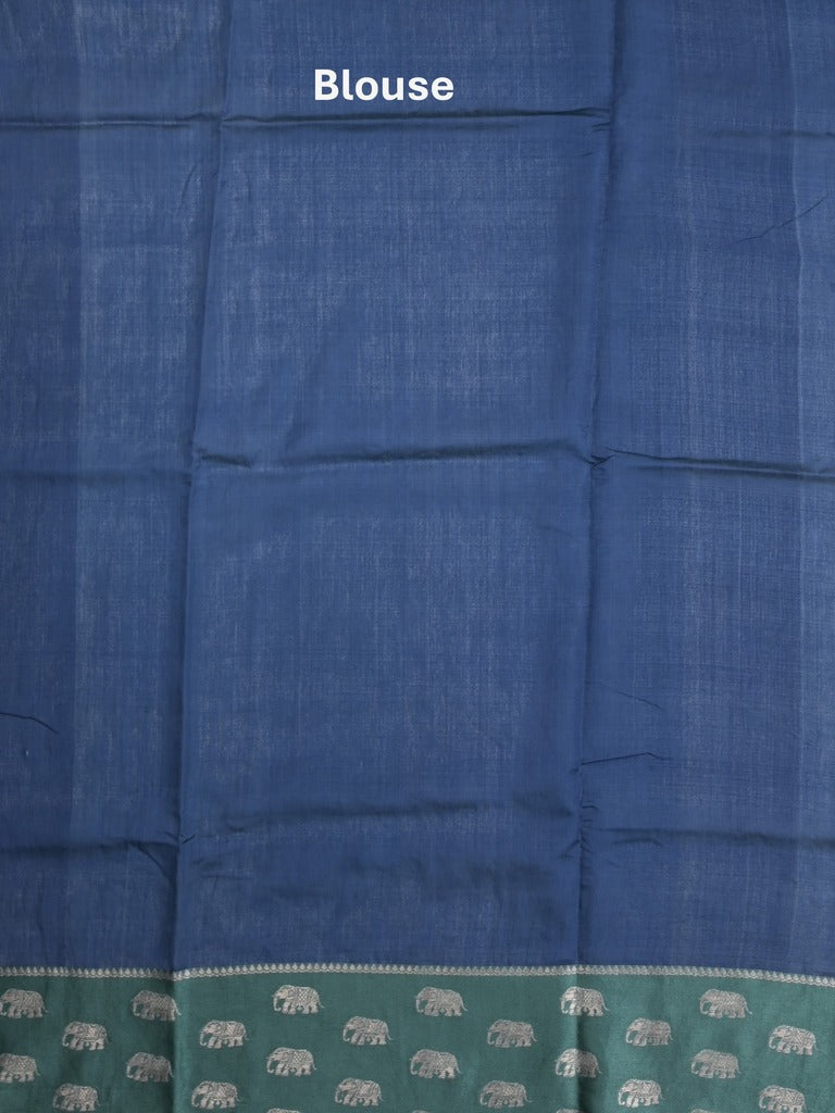 Raw mango fancy saree wine color allover zari motifs & zari border with brocade pallu and contrast plain blouse