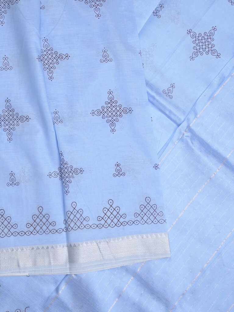 Mangalagiri fancy saree for women | pink | printed | zari border | party wear