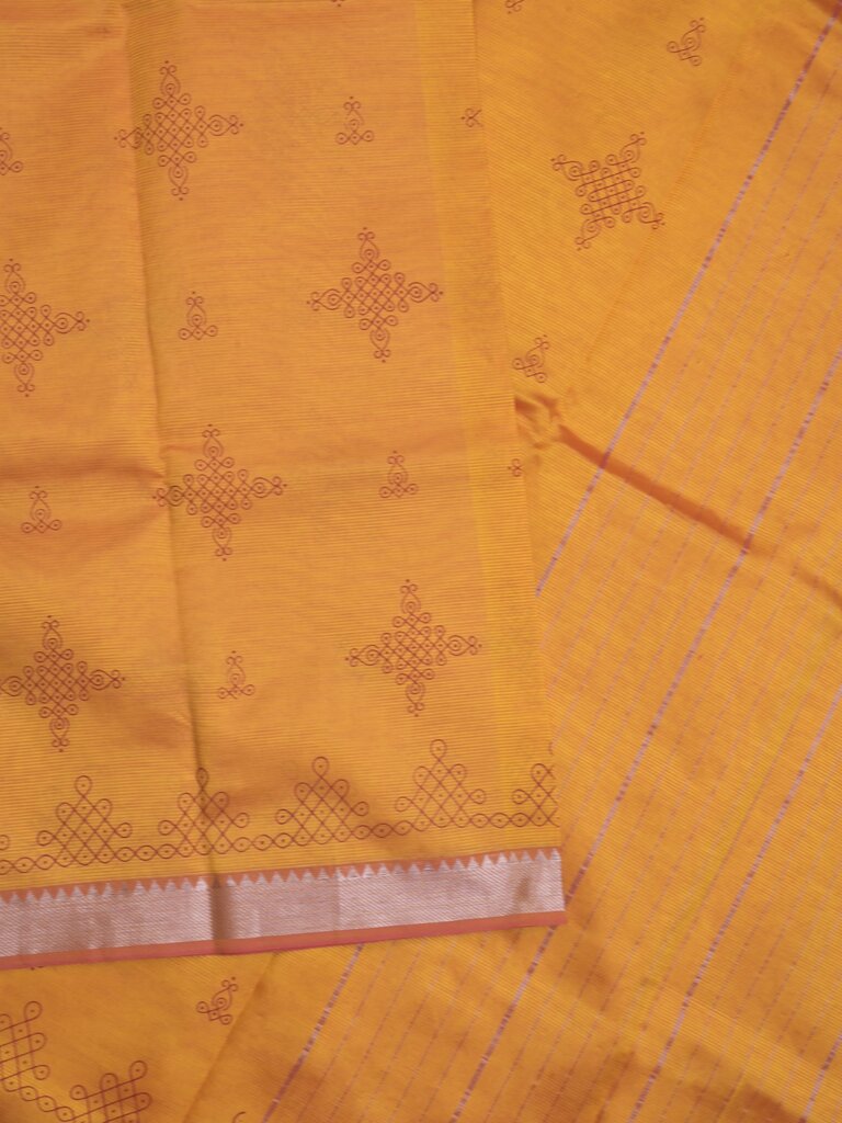 Mangalagiri fancy saree for women | pink | printed | zari border | party wear