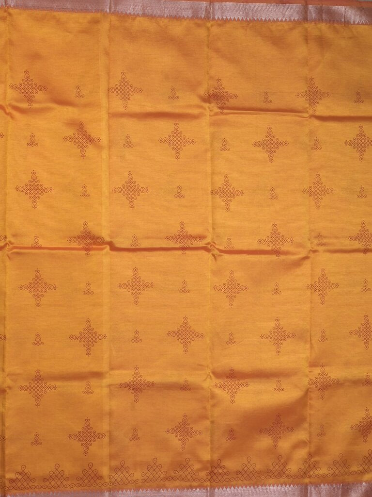 Mangalagiri fancy saree for women | pink | printed | zari border | party wear