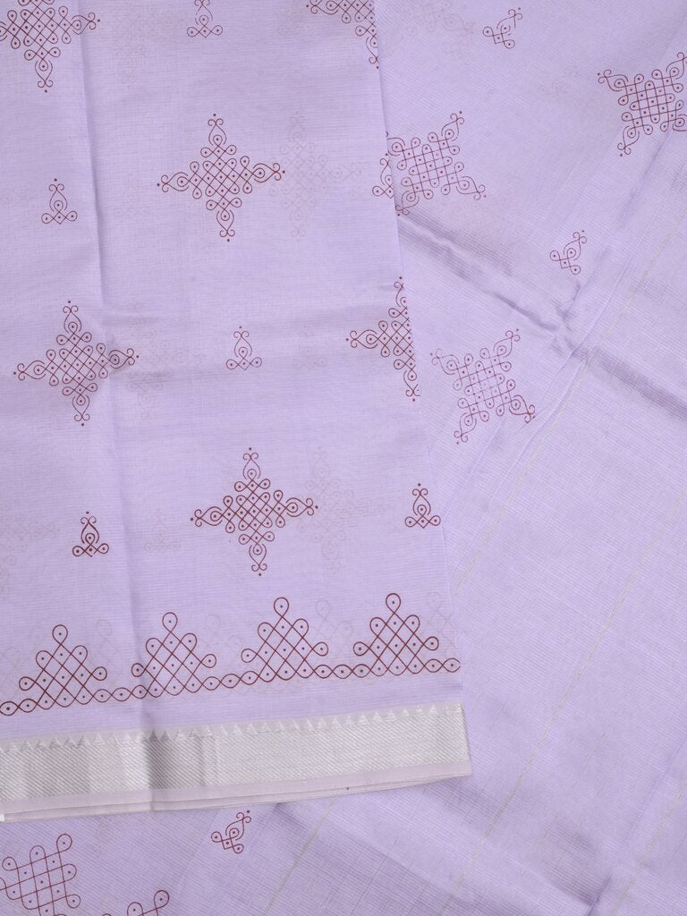 Mangalagiri fancy saree for women | pink | printed | zari border | party wear