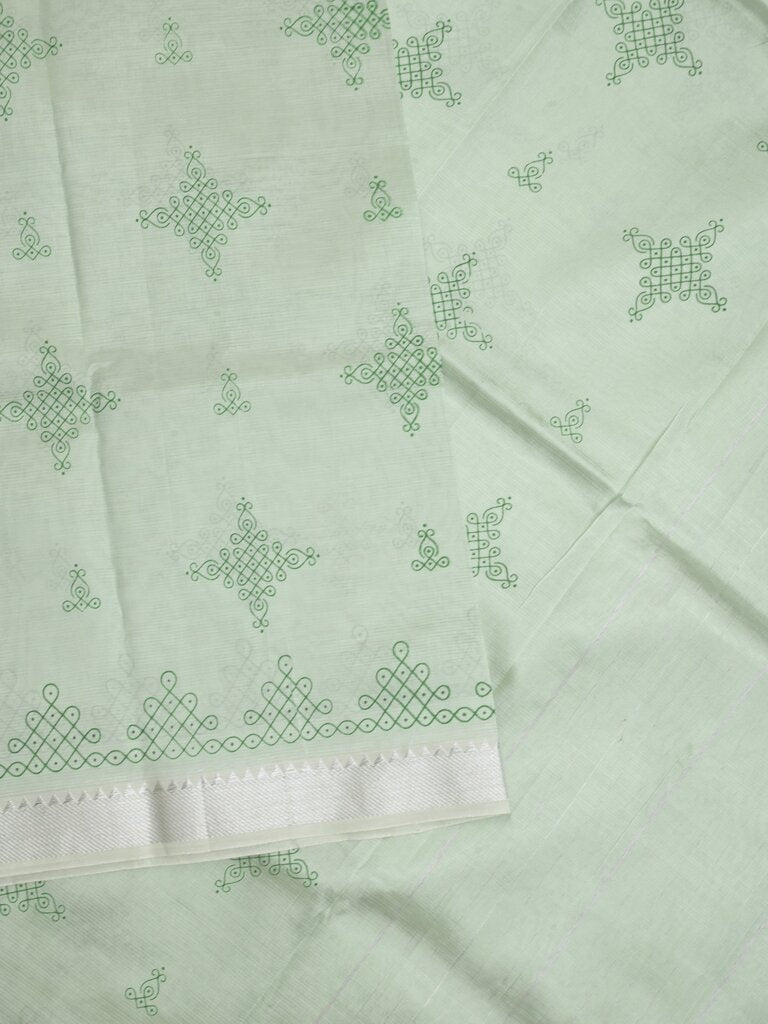Mangalagiri fancy saree for women | pink | printed | zari border | party wear