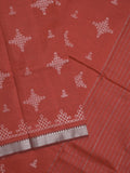 Mangalagiri fancy saree for women | pink | printed | zari border | party wear