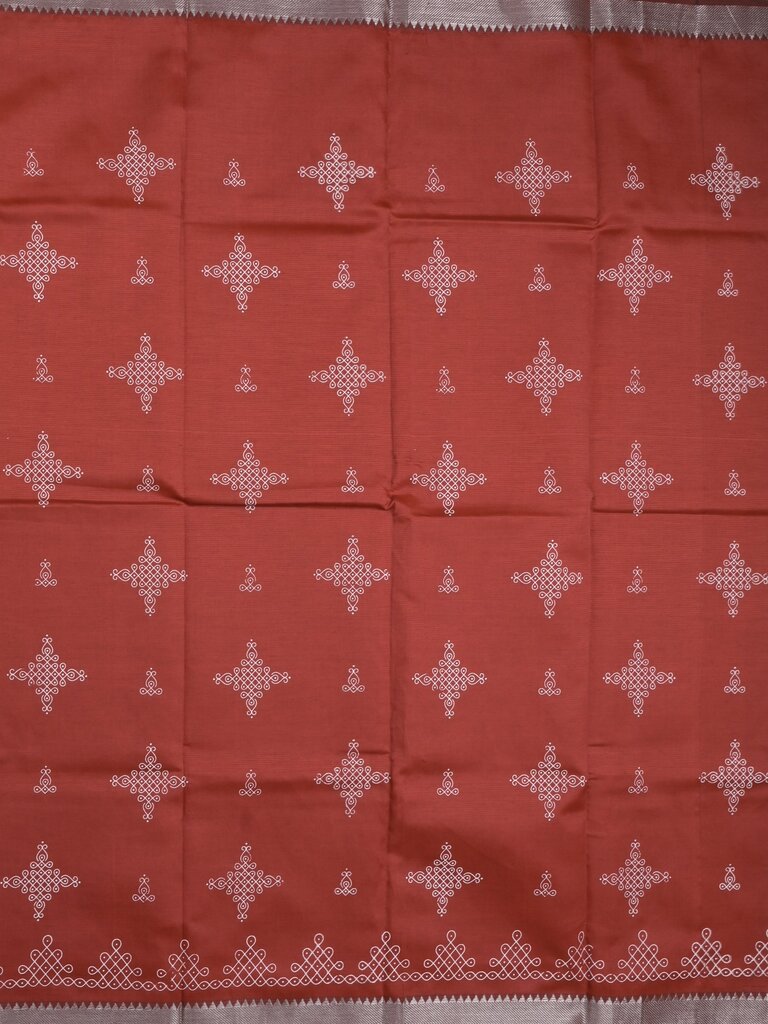Mangalagiri fancy saree for women | pink | printed | zari border | party wear