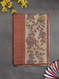 Tussar printed fancy saree with printed border and printed blouse