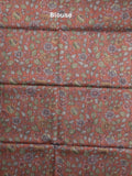Tussar printed fancy saree with contrast printed blouse