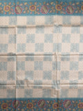 Tussar printed fancy saree with contrast printed blouse
