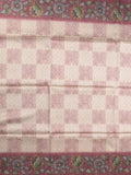 Tussar printed fancy saree with contrast printed blouse
