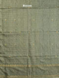 Tussar fancy saree with attached printed blouse