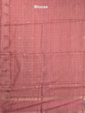 Tussar fancy saree with attached printed blouse