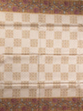 Tussar printed fancy saree with contrast printed blouse