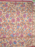 Tussar printed fancy saree with printed border and printed blouse