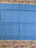 Tussar printed fancy saree with printed border and printed blouse