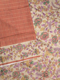 Tussar printed fancy saree with printed border and printed blouse