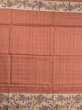 Tussar printed fancy saree with printed border and printed blouse