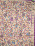 Tussar printed fancy saree with printed border and printed blouse