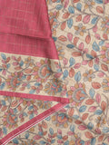 Tussar printed fancy saree with printed border and printed blouse