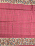 Tussar printed fancy saree with printed border and printed blouse