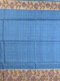 Tussar printed fancy saree with printed border and printed blouse