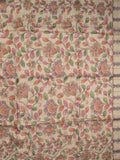 Tussar printed fancy saree with printed border and printed blouse